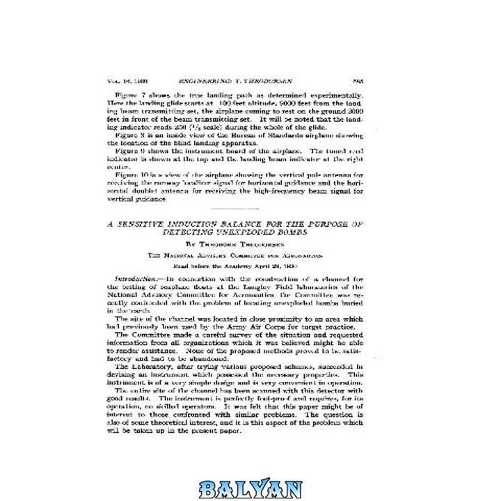 دانلود کتاب A Sensitive Induction Balance for the Purpose of Detecting Unexploded Bombs